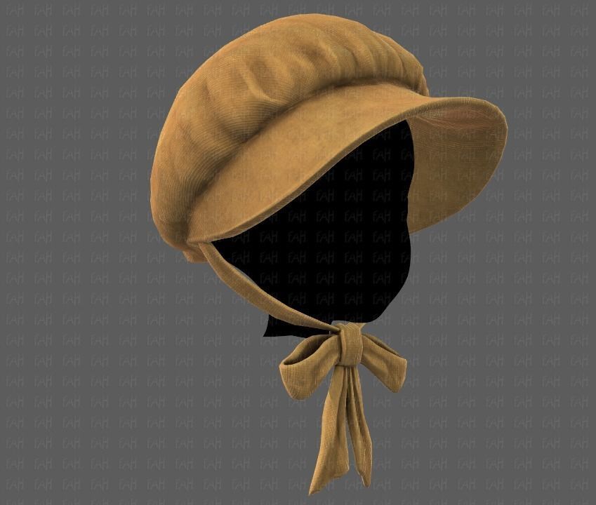 Cap V09 Low-poly 3D model_17