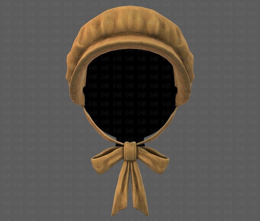Cap V09 Low-poly 3D model_16