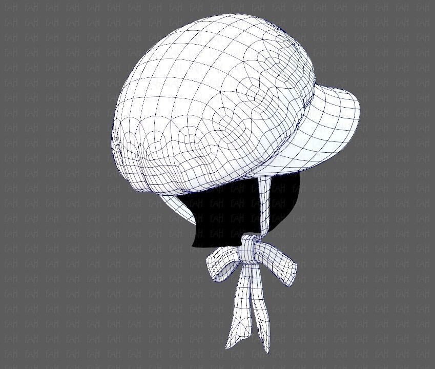 Cap V09 Low-poly 3D model_11
