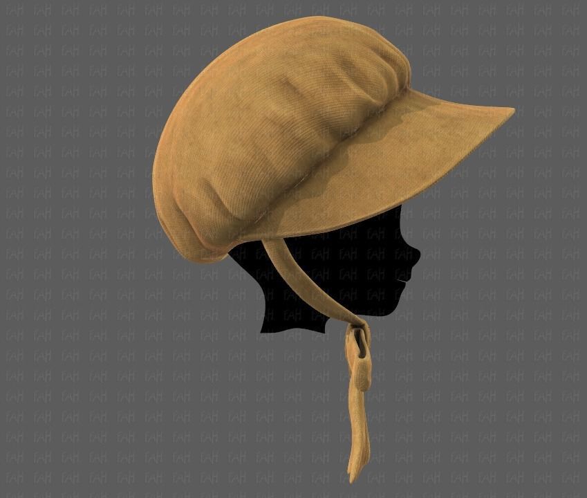 Cap V09 Low-poly 3D model_2