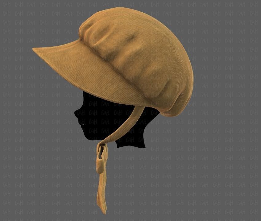 Cap V09 Low-poly 3D model_6