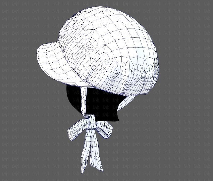 Cap V09 Low-poly 3D model_29