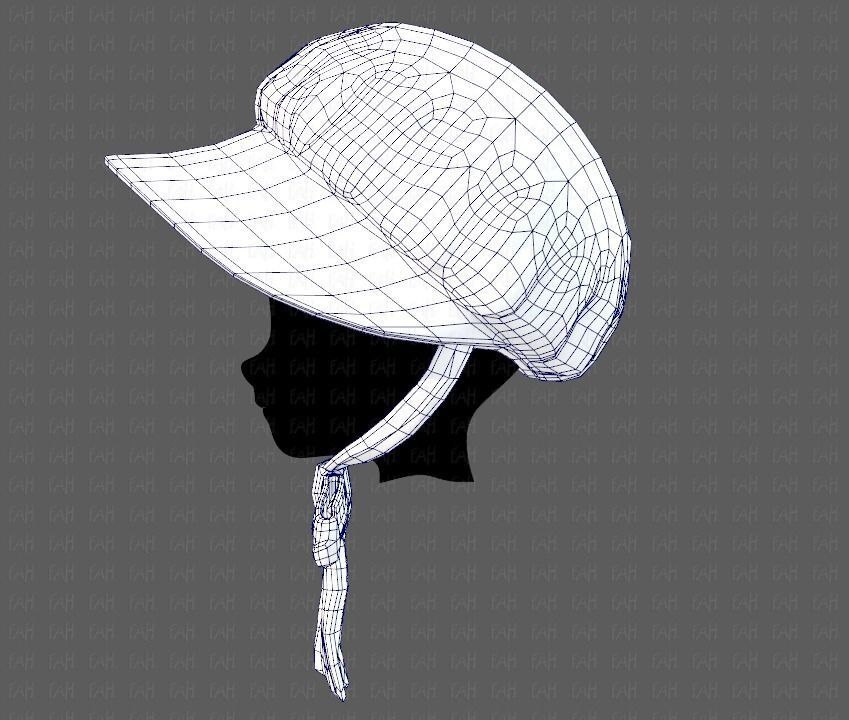 Cap V09 Low-poly 3D model_30