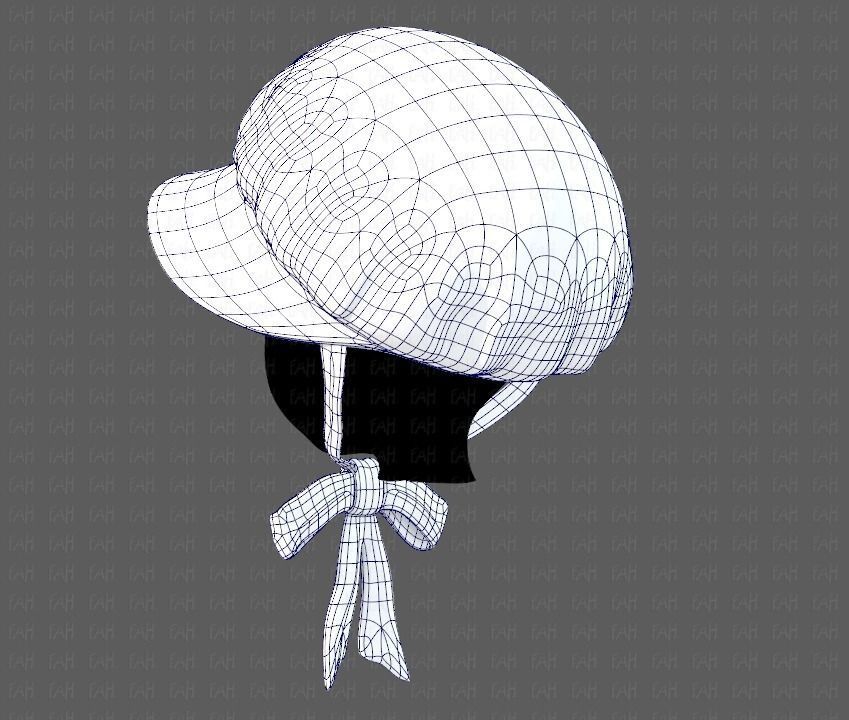Cap V09 Low-poly 3D model_13