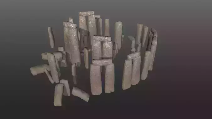 Stone Henge Low-poly 3D model