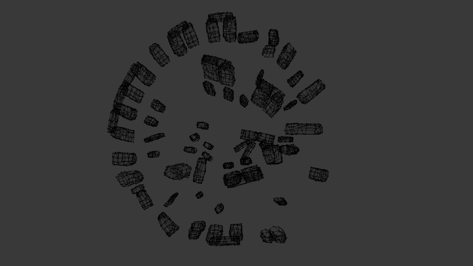 Stone Henge Low-poly 3D model_6