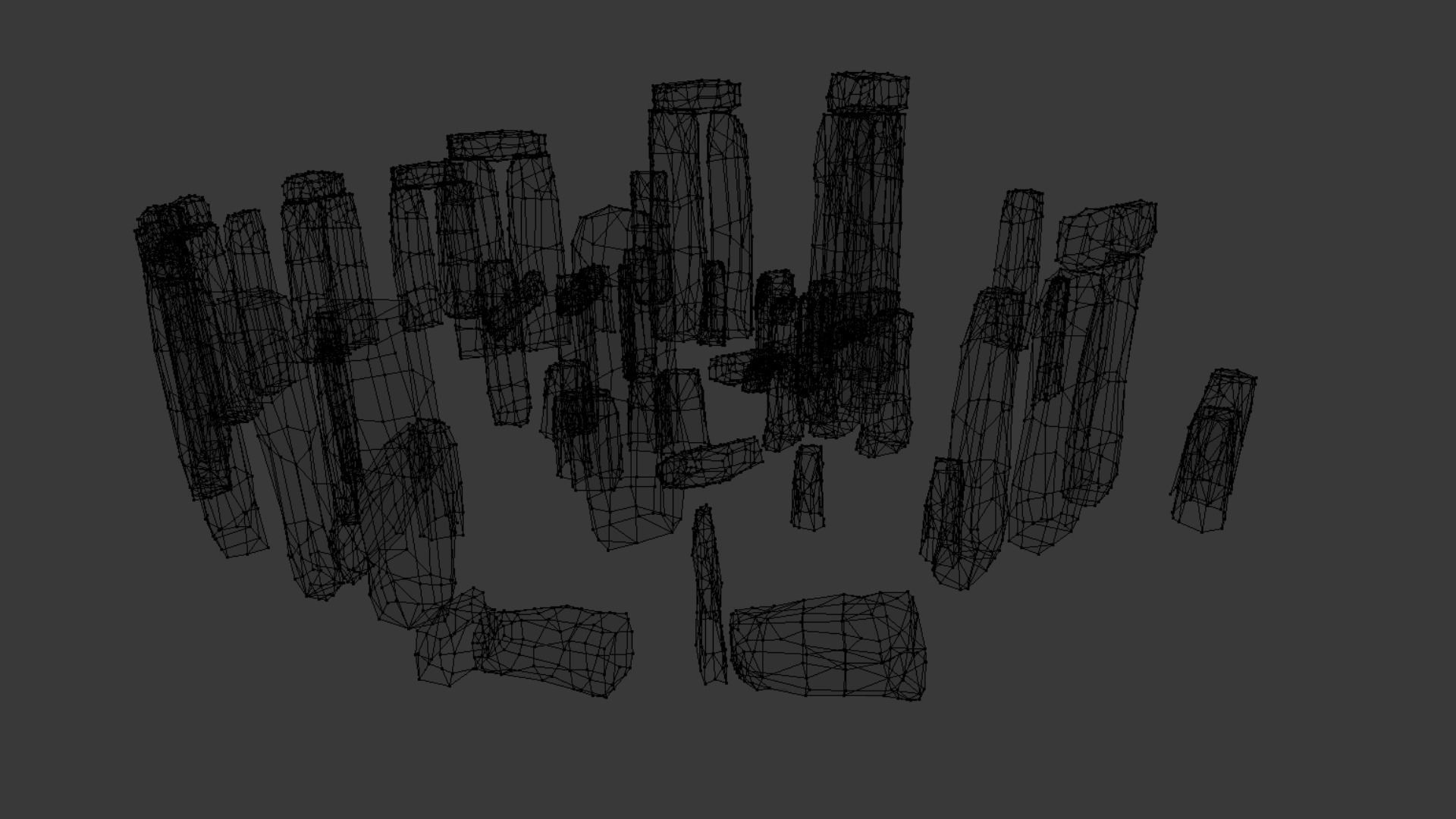 Stone Henge Low-poly 3D model_5