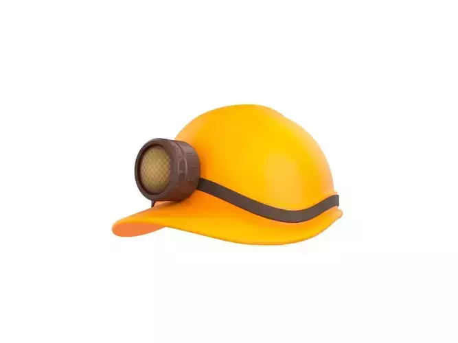 Miner Helmet 3D model