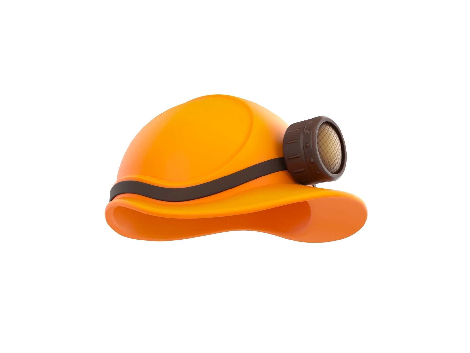 Miner Helmet 3D model_2