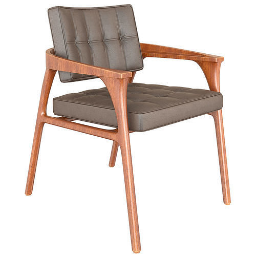 Trussardi Casa Casilia Lounge Armchair 3d model Low-poly 3D model 2