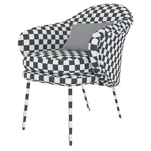 Angie chair 3d model Low-poly 3D model 5