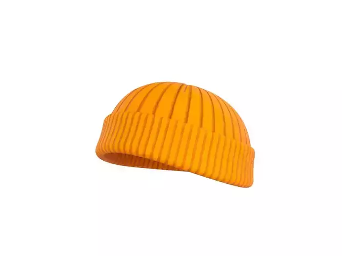 Yellow Brimless Hat