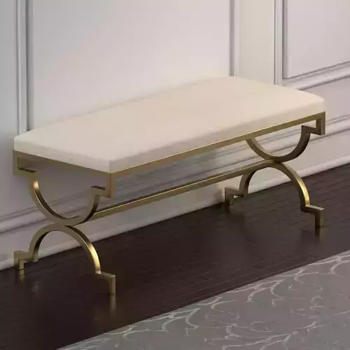 LUX-321 TEETEE METAL CRAFTED BENCH 3D model