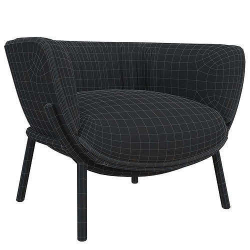Bombom Infiniti Armchairs 3d model Low-poly 3D model 6