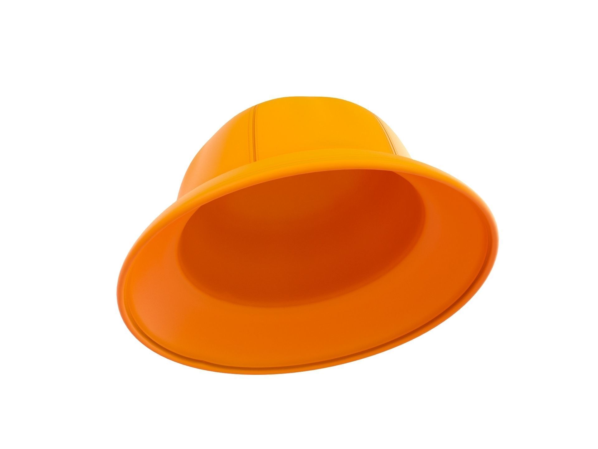 Yellow Bucket Hat 3D model_2