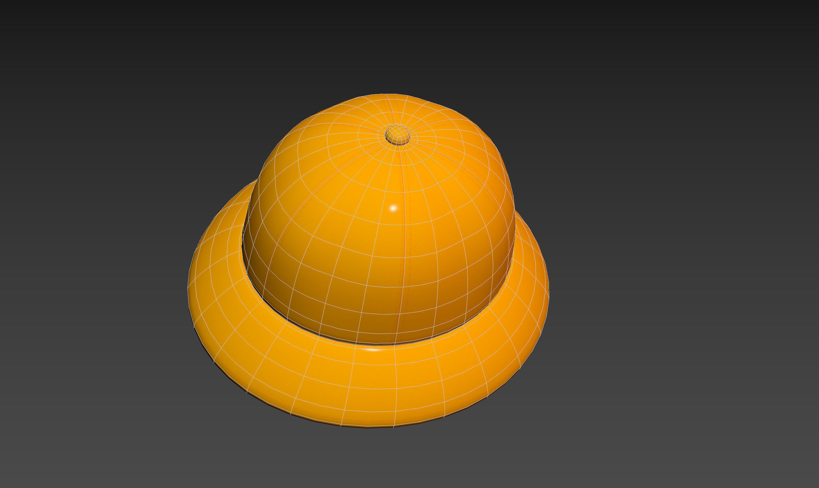Yellow Bucket Hat 3D model_20