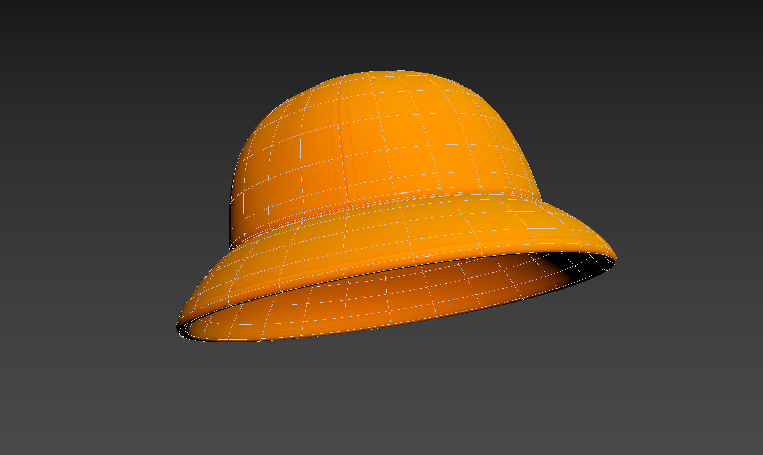 Yellow Bucket Hat 3D model_16