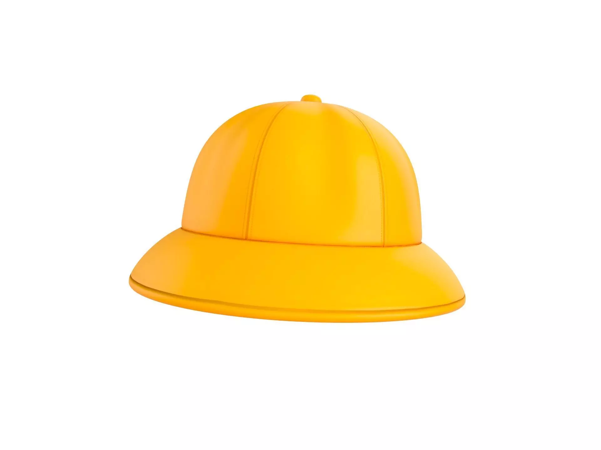 Yellow Bucket Hat 3D model_0