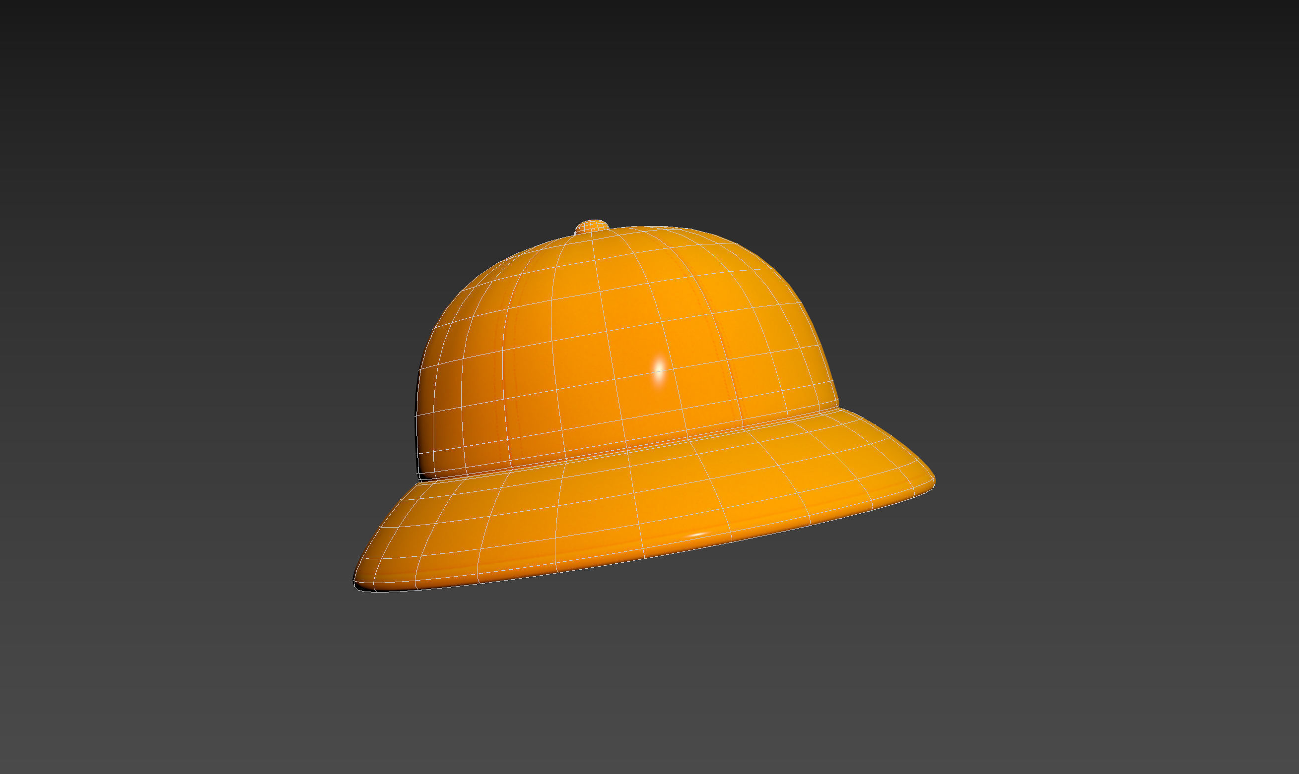 Yellow Bucket Hat 3D model_15