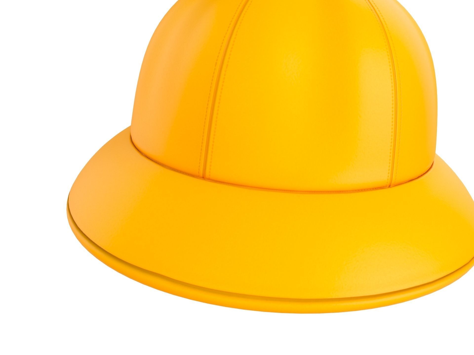 Yellow Bucket Hat 3D model_8