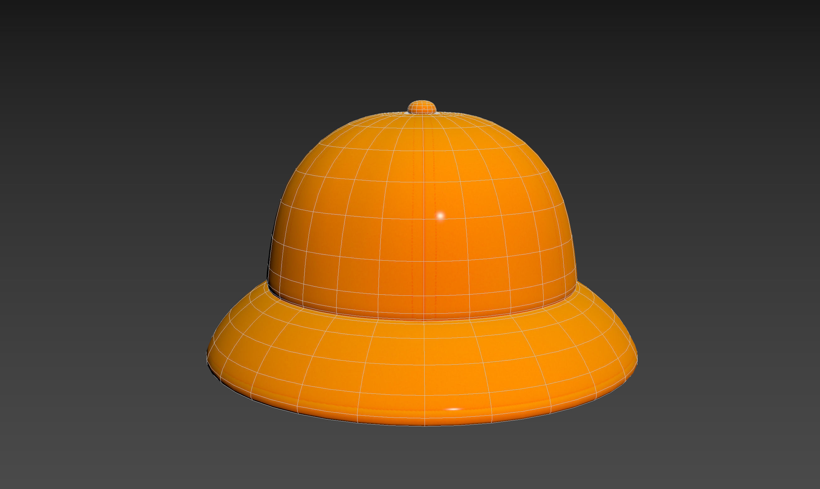 Yellow Bucket Hat 3D model_17