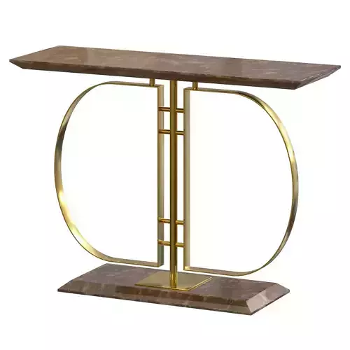 Rectangular Marble Narrow Console Table Entryway Table Marble 3D model