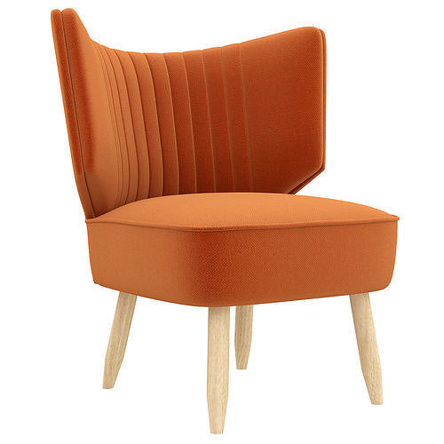 Duke chair Easy Velvet 2014  Low-poly 3D model 3