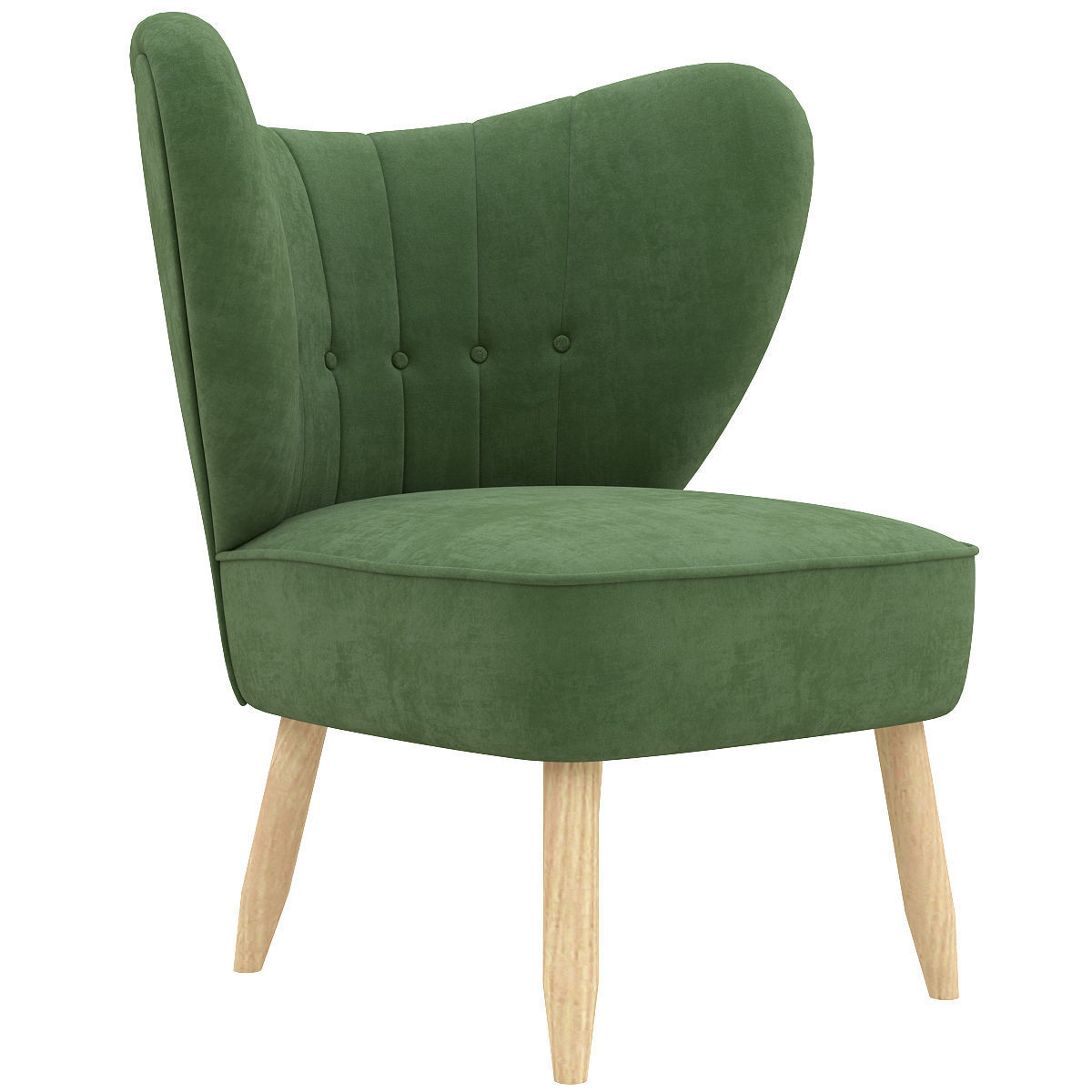 Fitz-Chair Wool Light Grey Dark Mobile 3d model Low-poly 3D model_1