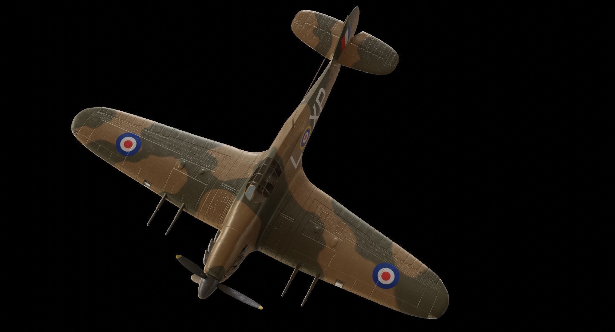 Hawker hurricane MK2 3D model_12