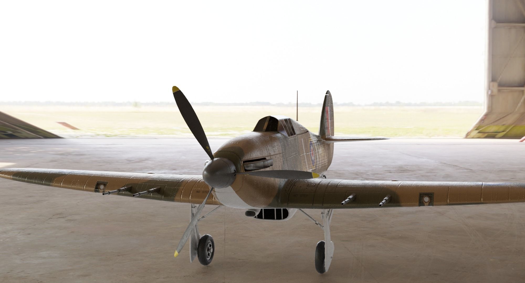 Hawker hurricane MK2 3D model_13