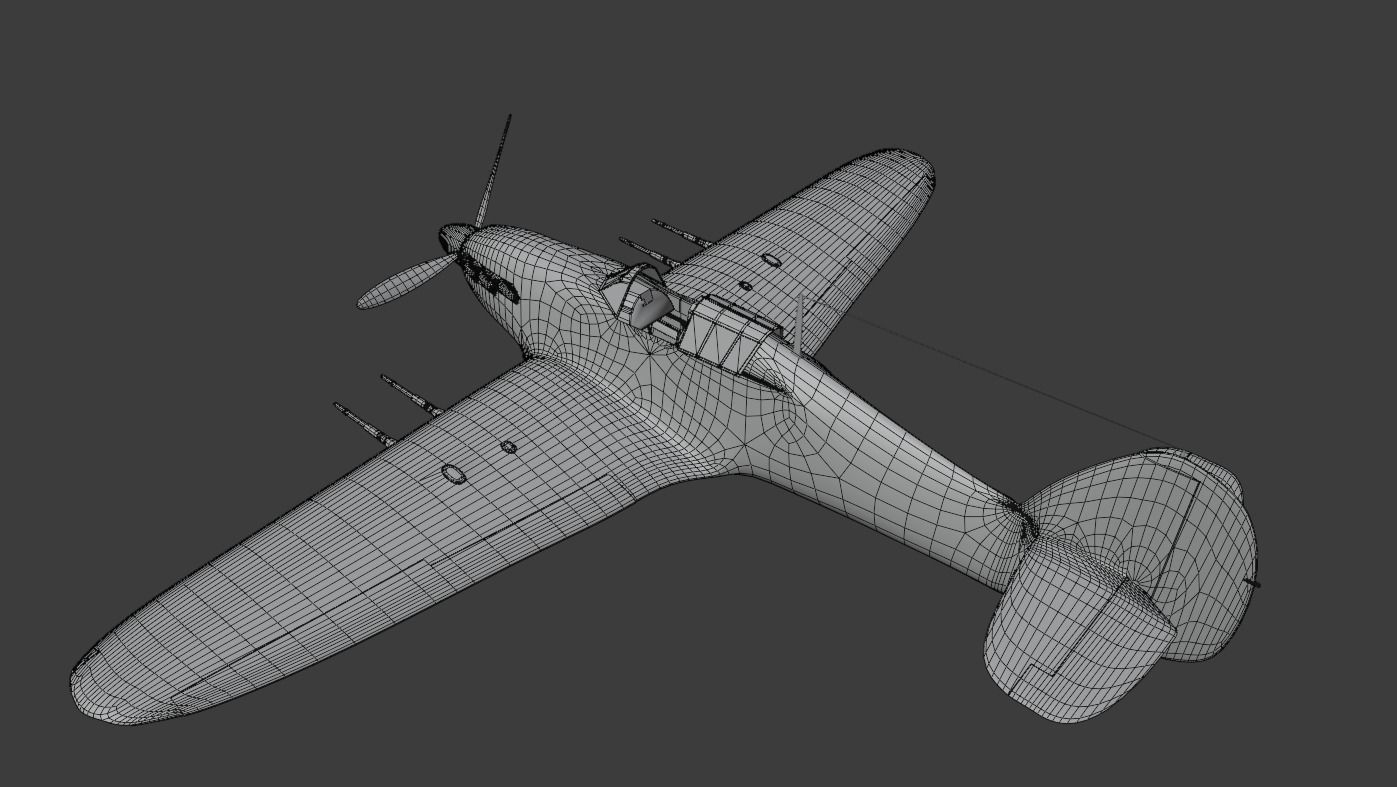 Hawker hurricane MK2 3D model_21