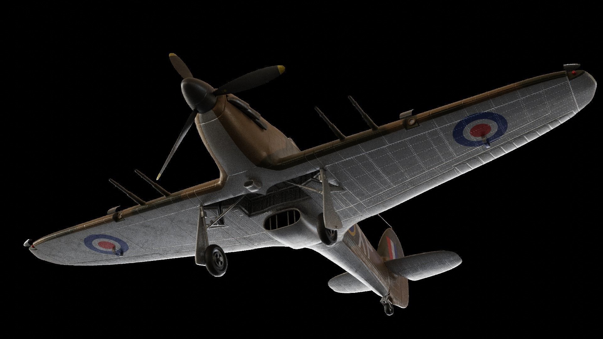Hawker hurricane MK2 3D model_10