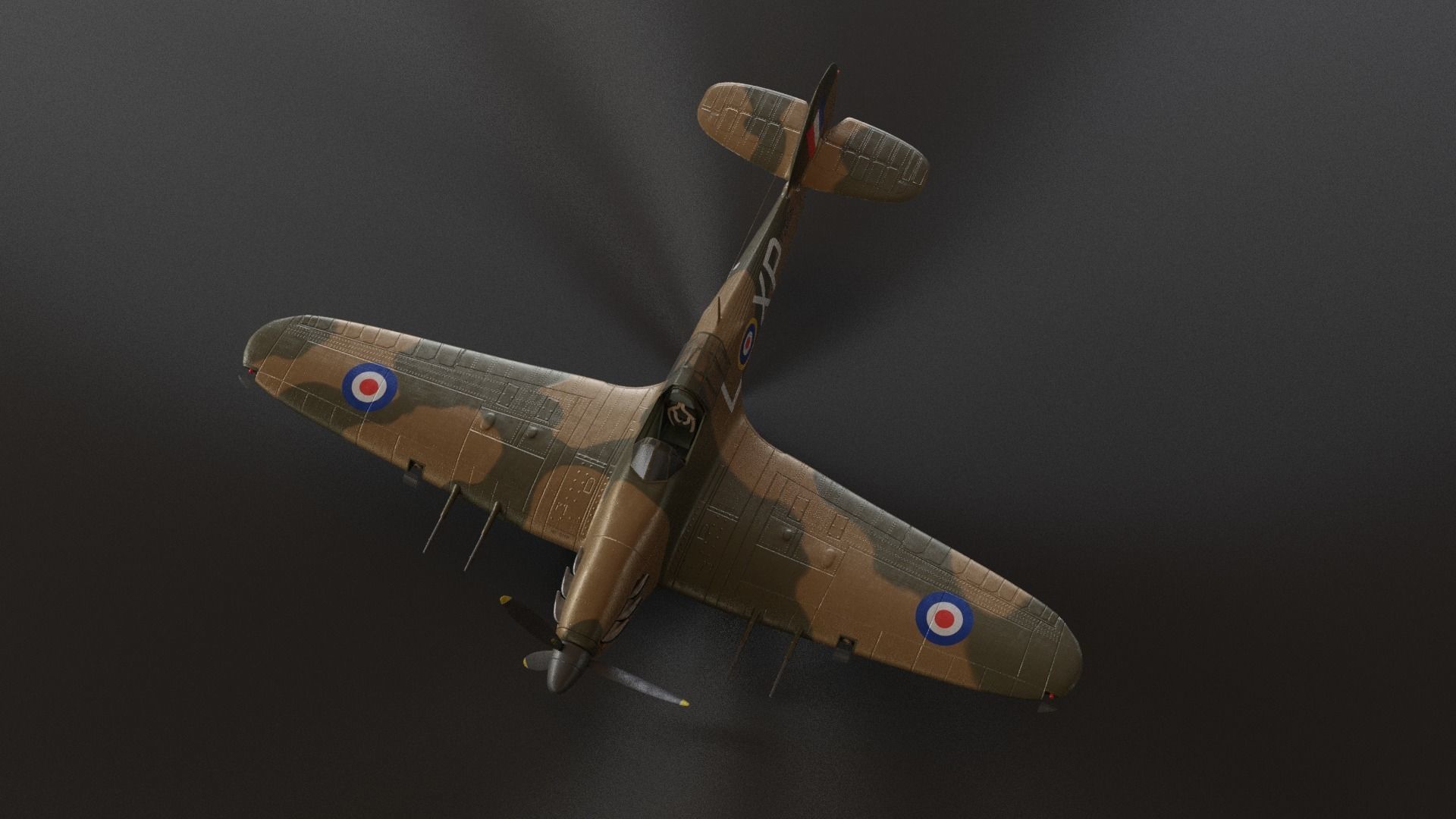 Hawker hurricane MK2 3D model_11