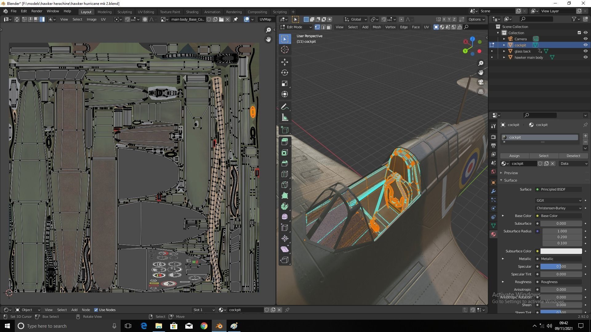 Hawker hurricane MK2 3D model_16