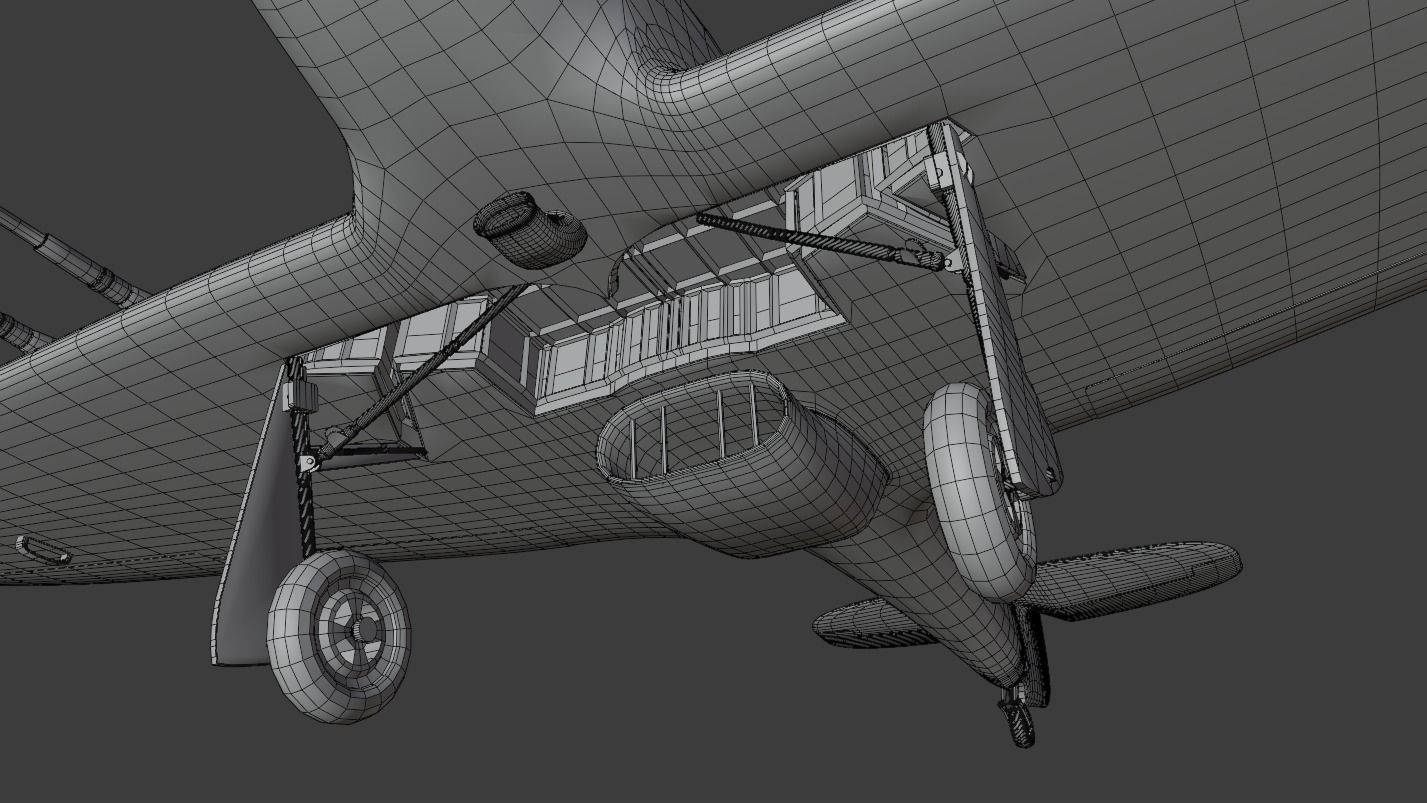 Hawker hurricane MK2 3D model_22