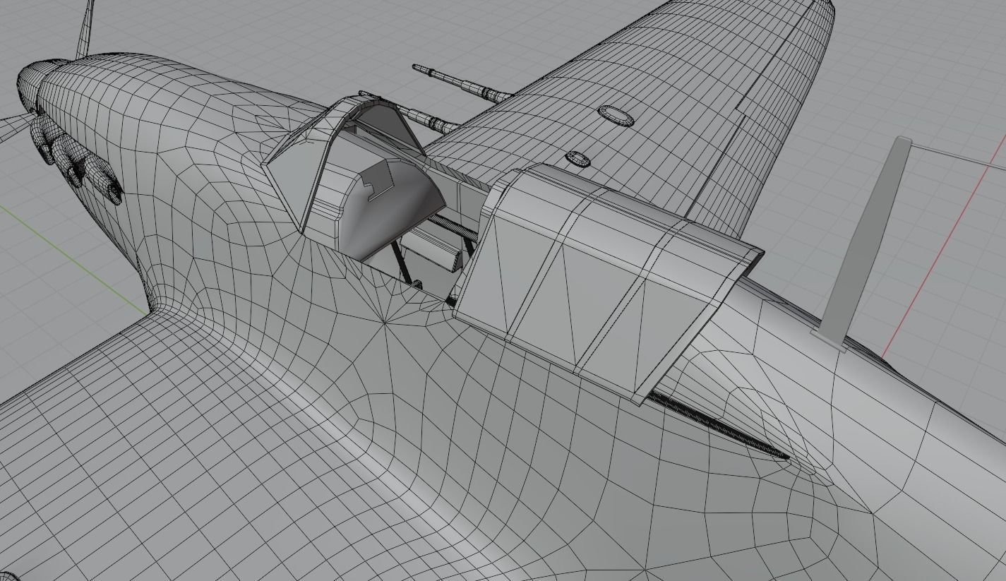 Hawker hurricane MK2 3D model_19