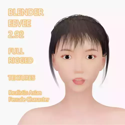 Realistic Asian Female Character
