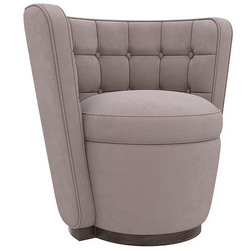 Luxury and Designer Furniture Chairs Deco Tub LINLEY 3d model Low-poly 3D model 5