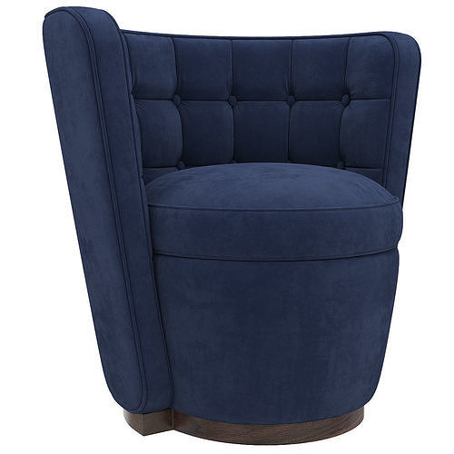 Luxury and Designer Furniture Chairs Deco Tub LINLEY 3d model Low-poly 3D model 3