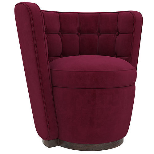 Luxury and Designer Furniture Chairs Deco Tub LINLEY 3d model Low-poly 3D model 4