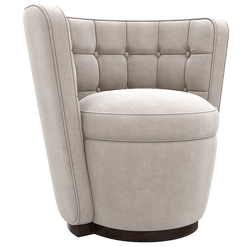 Luxury and Designer Furniture Chairs Deco Tub LINLEY 3d model Low-poly 3D model 2