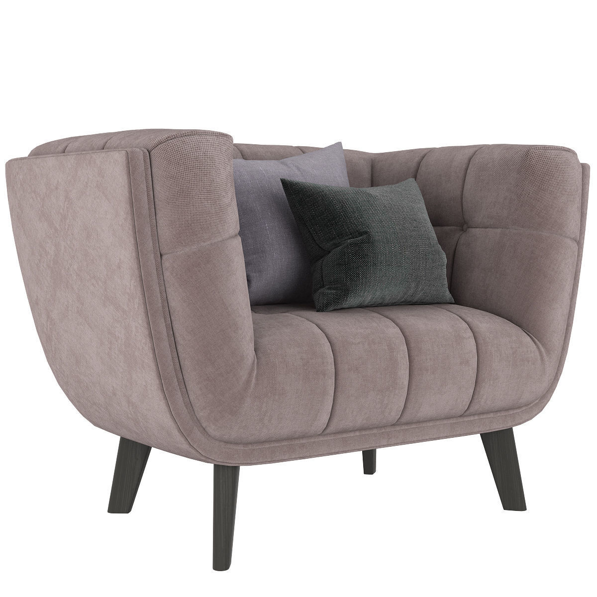 Modway Bestow Upholstered Fabric Armchair 3d model Low-poly 3D model_1