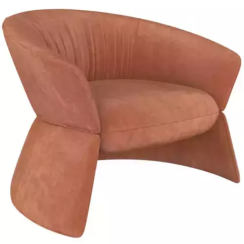 Swale high armchair and designer furniture Low-poly 3D model