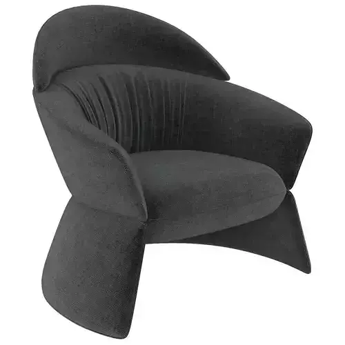 Swale high armchair and designer furniture 3d model