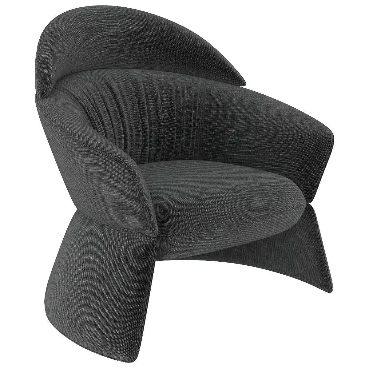 Swale high armchair and designer furniture 3d model Low-poly 3D model_0