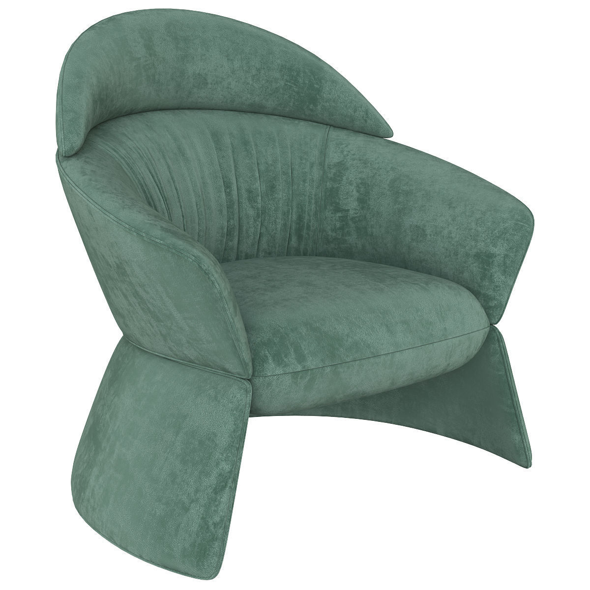 Swale high armchair and designer furniture 3d model Low-poly 3D model_4