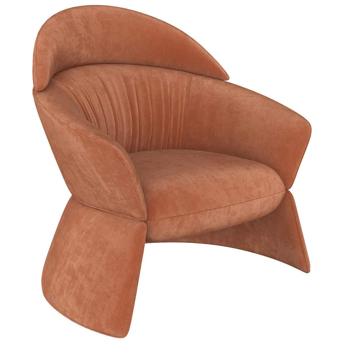 Swale high armchair and designer furniture 3d model Low-poly 3D model_2