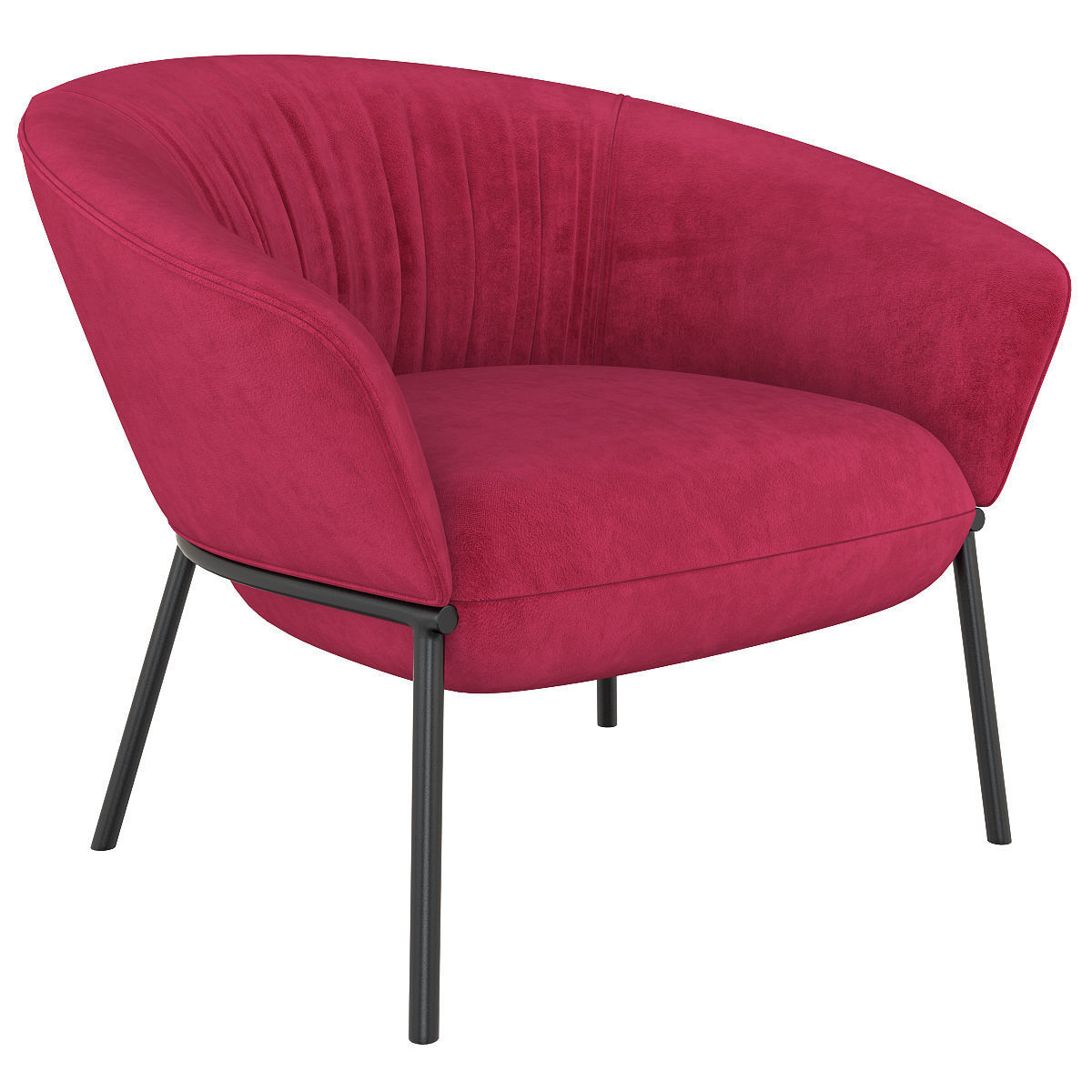 Swale high armchair and designer furniture 3d model Low-poly 3D model_1