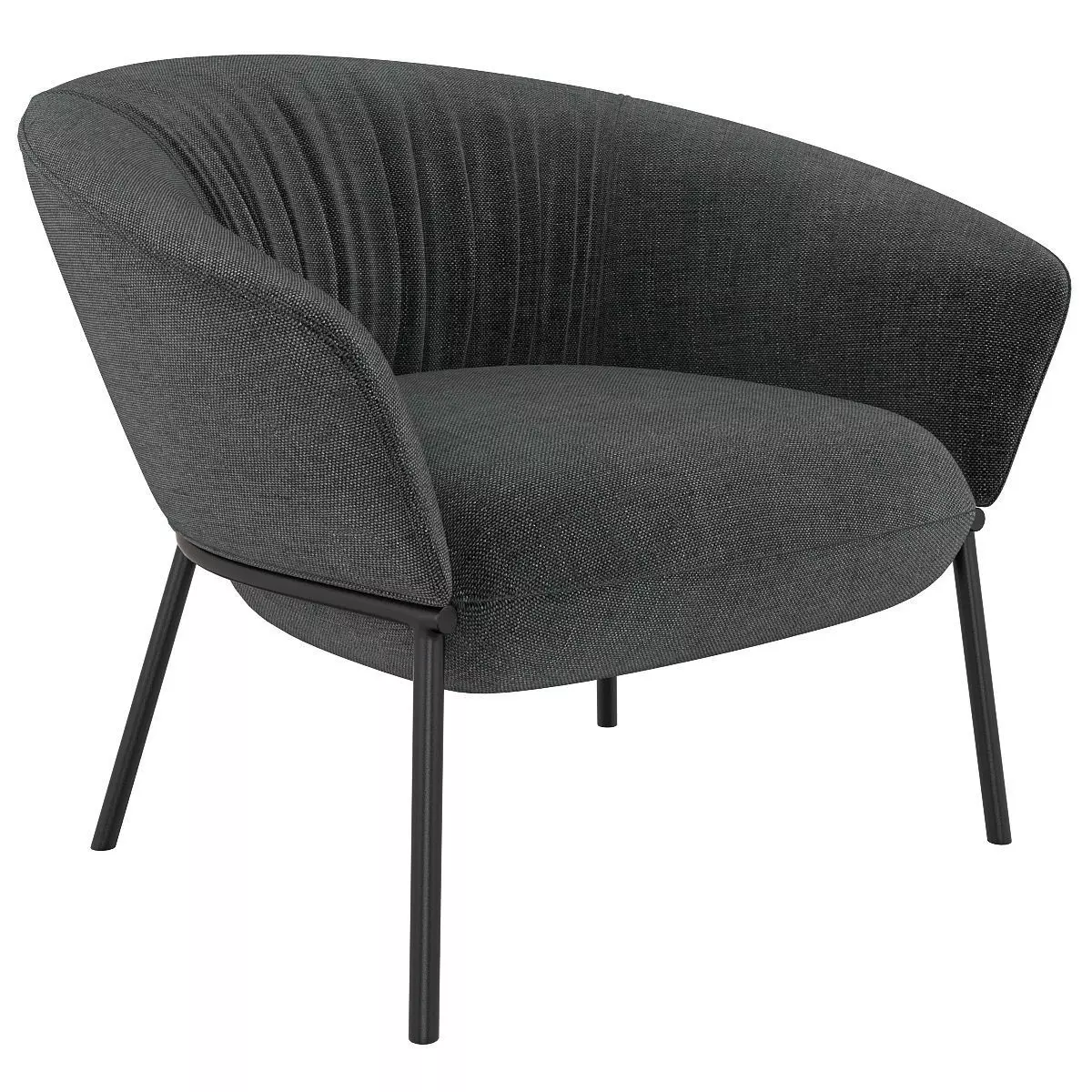 Swale high armchair and designer furniture 3d model Low-poly 3D model_0