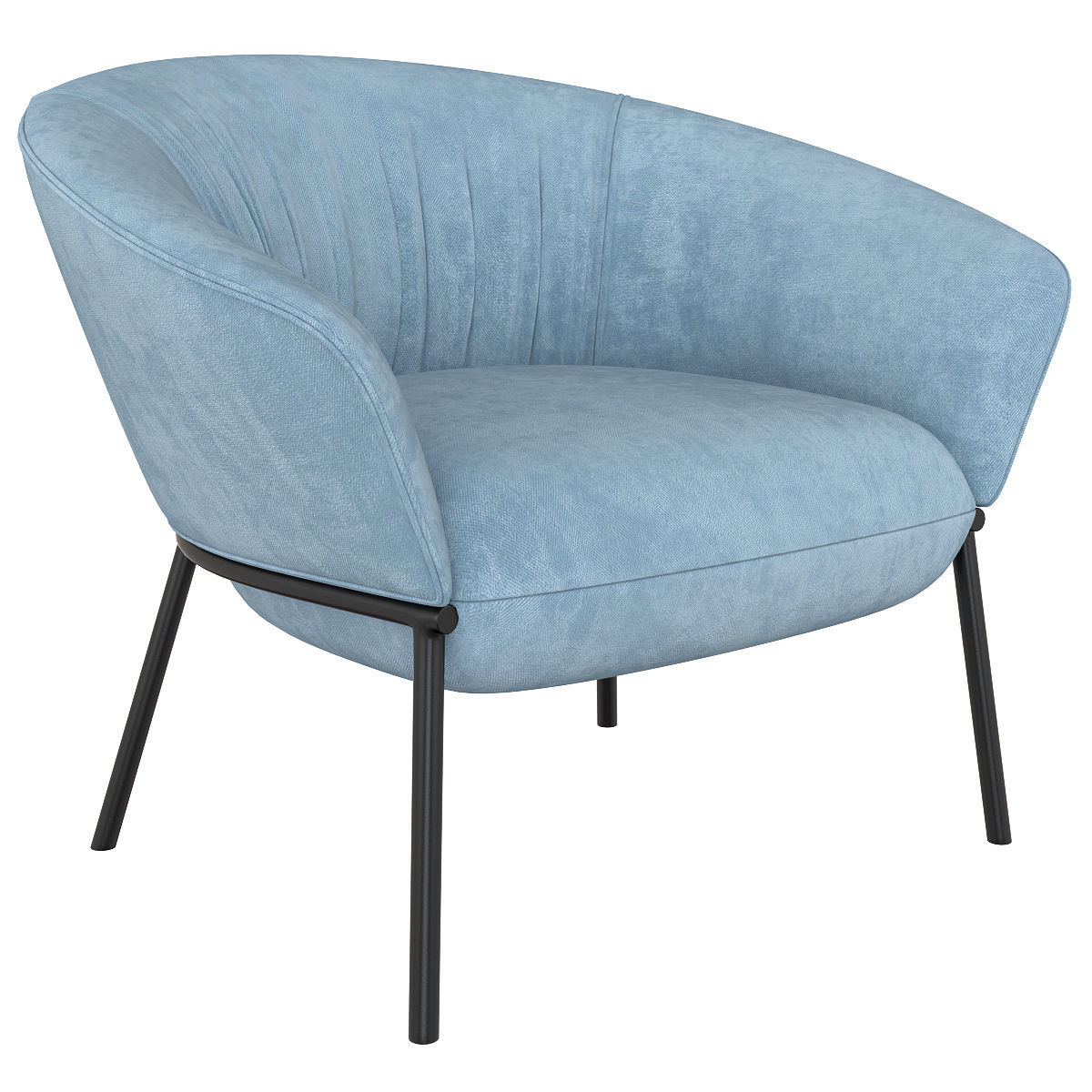 Swale high armchair and designer furniture 3d model Low-poly 3D model_4